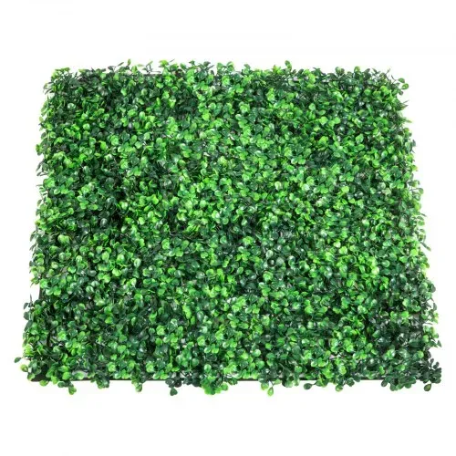 VEVOR Künstliche Pflanzenwand 24 Stk. Sichtschutz Hecke Künstlich Grün, Künstliche Buchsbaumplatte PE, Sichtschutz Kunstpflanzen 50 x 50 cm Sichtschutzhecke Wanddekoration Pflanzenwand – Bild 10