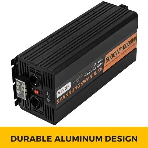 VEVOR 230V Spannungswandler Wechselrichter, 5000W Reiner Sinuswellen Wechselrichter, 24V DC Pure Sine Wave Power, Reiner Sinuswellen Wechselrichter – Bild 4