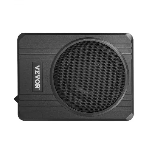 VEVOR Untersitz Auto Subwoofer 400 W 203 mm schlanker Auto Subwoofer mit Stromversorgung, Subsystem mit eingebautem Verstärker, Hoch-/Niedrigpegel-Eingang und Lautstärkeregler für SUVs Lkws – Bild 10