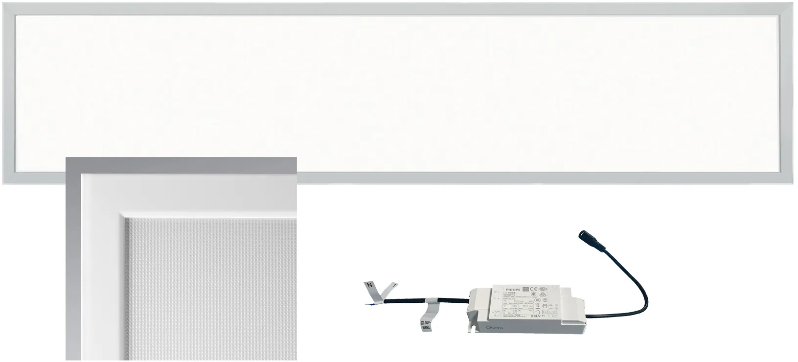 LED Licht-Panel „CTP-120 Office“ neutral 30x120cm, 4000K, 40W, 3850lm, UGR16 # Achtung! Separates Sperrgut-Paket # LED Licht-Panel „CTP-120 Office“ neutral 30x120cm, 4000K, 40W, 3850lm, UGR16 # Achtung! Separates Sperrgut-Paket #