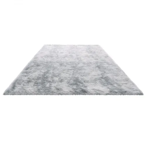 VEVOR Hochflor Teppich 2743x1829 mm, flauschiger Wohnzimmmerteppich mit dreilagigem Material, Bodenteppiche für Wohnzimmer, Schlafzimmer, Wintergarten, fusselfrei & weich, rutschfest, Grau-Mix – Bild 9