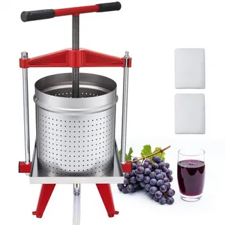 VEVOR Manuelle Beerenpresse 15 L aus Edelstahl, Weinpresse und Obstpresse für Äpfel, Weintrauben, Orangen und Gemüse, Apfelpresse mit 2 Filterbeuteln, 40 x 32 x 61 cm Fruchtpresse Saftpresse VEVOR Manuelle Beerenpresse 15 L aus Edelstahl, Weinpresse und Obstpresse für Äpfel, Weintrauben, Orangen und Gemüse, Apfelpresse mit 2 Filterbeuteln, 40 x 32 x 61 cm Fruchtpresse Saftpresse