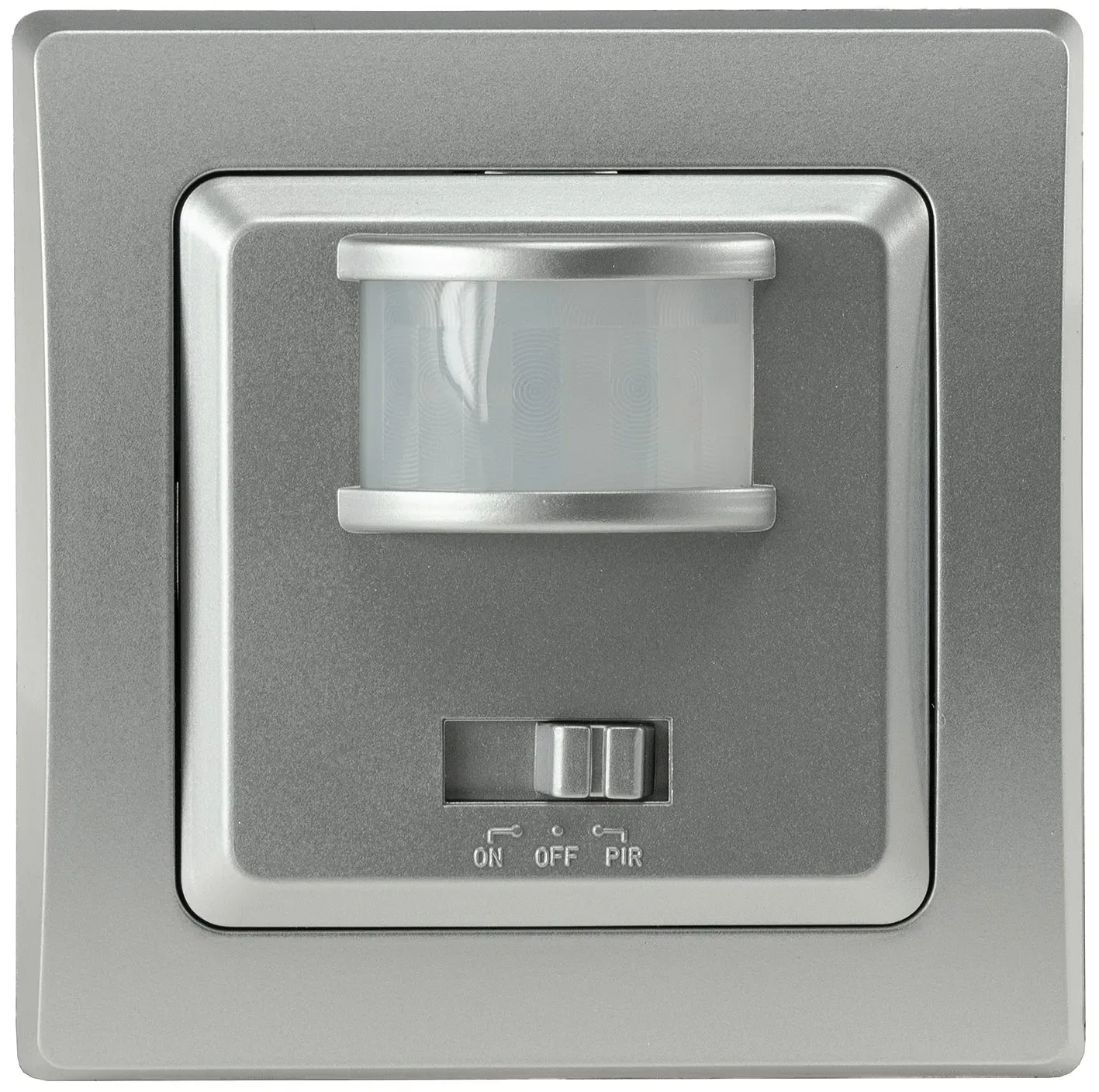 DELPHI Bewegungsmelder 160°, silber LED geeignet, 250V~, Unterputz, 2-Draht DELPHI Bewegungsmelder 160°, silber LED geeignet, 250V~, Unterputz, 2-Draht