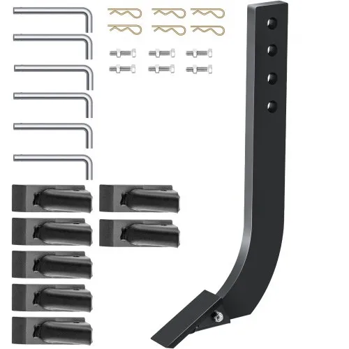 VEVOR Kastenmesserschaft, 464 mm Vertikutiererschaft, 4-Loch-Kastenschaberschaft mit abnehmbaren konischen Zähnen und Stiften, verstellbare Schaftbaugruppe zum Austausch, Graben, Pflügen, 6 Stück VEVOR Kastenmesserschaft, 464 mm Vertikutiererschaft, 4-Loch-Kastenschaberschaft mit abnehmbaren konischen Zähnen und Stiften, verstellbare Schaftbaugruppe zum Austausch, Graben, Pflügen, 6 Stück