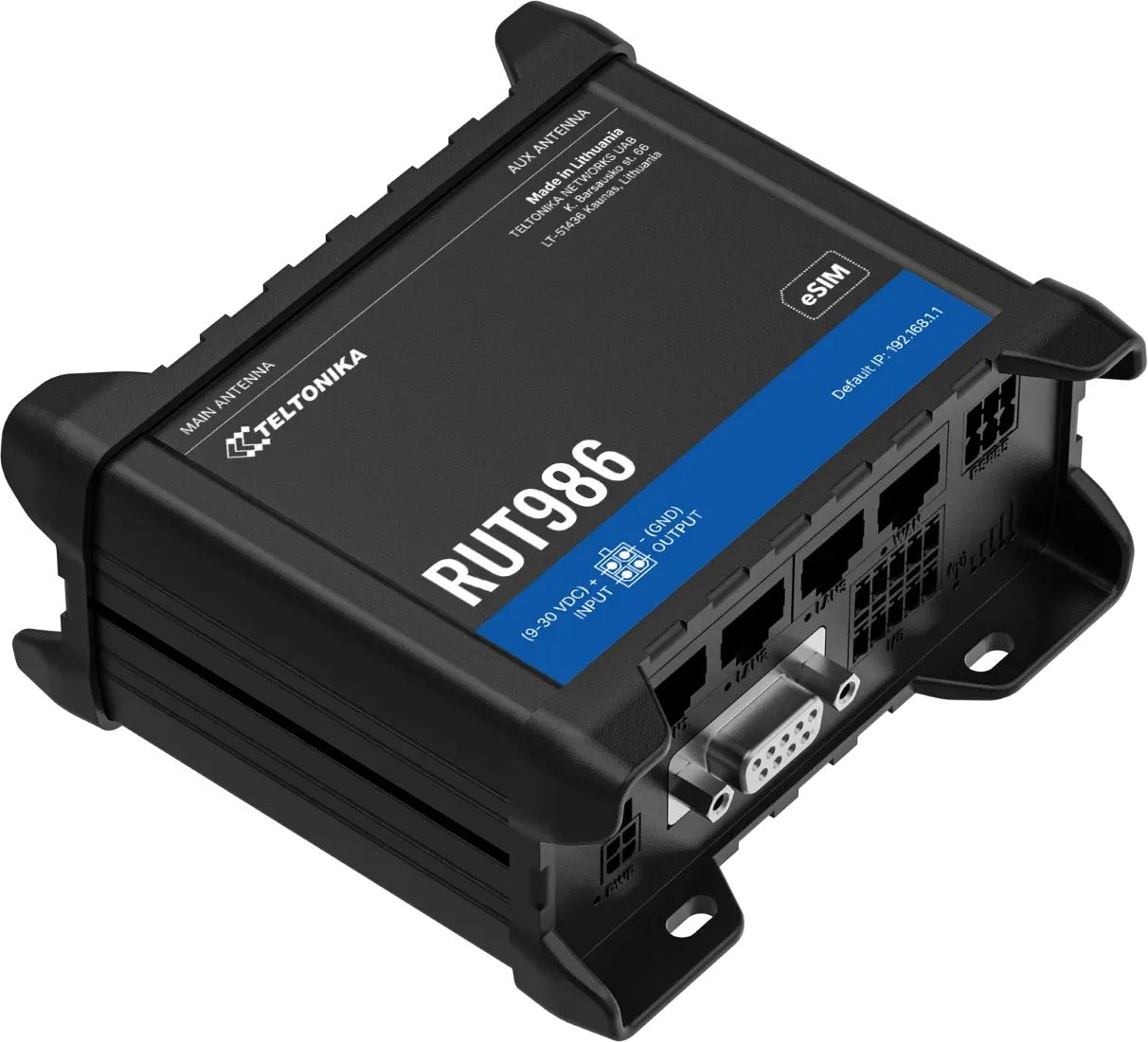 Teltonika · Router · RUT986 · INDUSTRIAL GLOBAL LTE CAT 4 Router – Bild 3