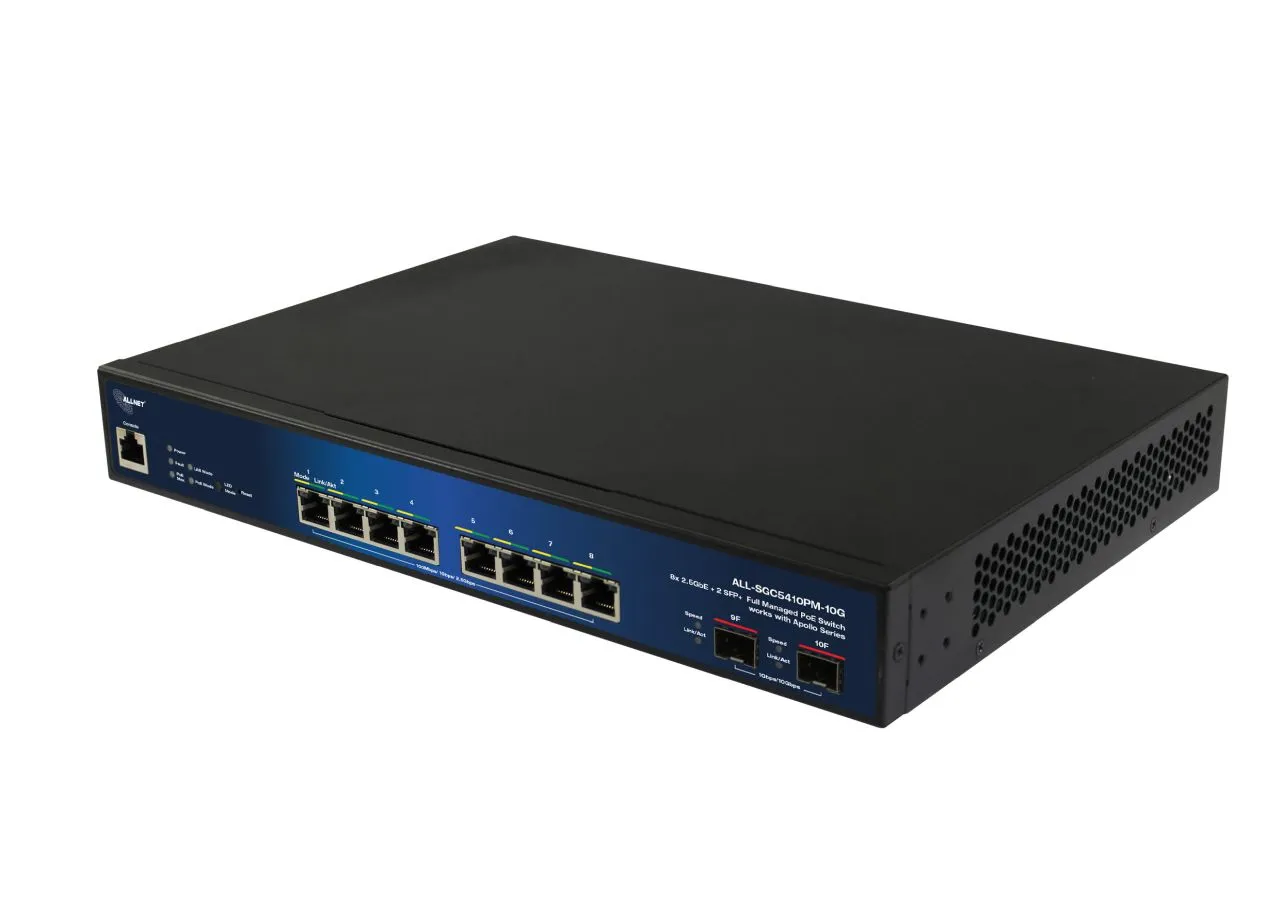 ALLNET Apollo full managed Layer2+ 10Port • 8x 2.5GB • PoE Budget 240W • 8x PoE at • 2x SFP+ • Apollo • ALL-SGC5410PM-10G – Bild 2