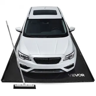 VEVOR Auffangmatte PVC-Garagenbodenmatte rutschfest (2,6 x 6,1 x 0,03 m) mit Abziehbesen, strapazierfähiger & wasserfester Auffangschutz Bodenschutz vor Schnee Regen Schlamm, Garagenmatte Schwarz VEVOR Auffangmatte PVC-Garagenbodenmatte rutschfest (2,6 x 6,1 x 0,03 m) mit Abziehbesen, strapazierfähiger & wasserfester Auffangschutz Bodenschutz vor Schnee Regen Schlamm, Garagenmatte Schwarz
