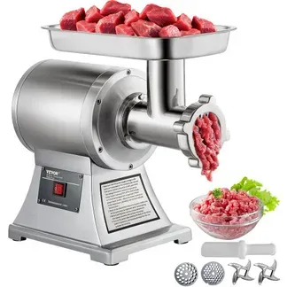 VEVOR Elektrischer Fleischwolf 850 W, Hackfleisch Maschine 150 kg pro Stunde, Elektrische Wurstmaschine 448 x 210 x 387 mm, Edelstahl Wurstmaschine 193 U/min, für Restaurant, Supermarkt, Metzgerei VEVOR Elektrischer Fleischwolf 850 W, Hackfleisch Maschine 150 kg pro Stunde, Elektrische Wurstmaschine 448 x 210 x 387 mm, Edelstahl Wurstmaschine 193 U/min, für Restaurant, Supermarkt, Metzgerei