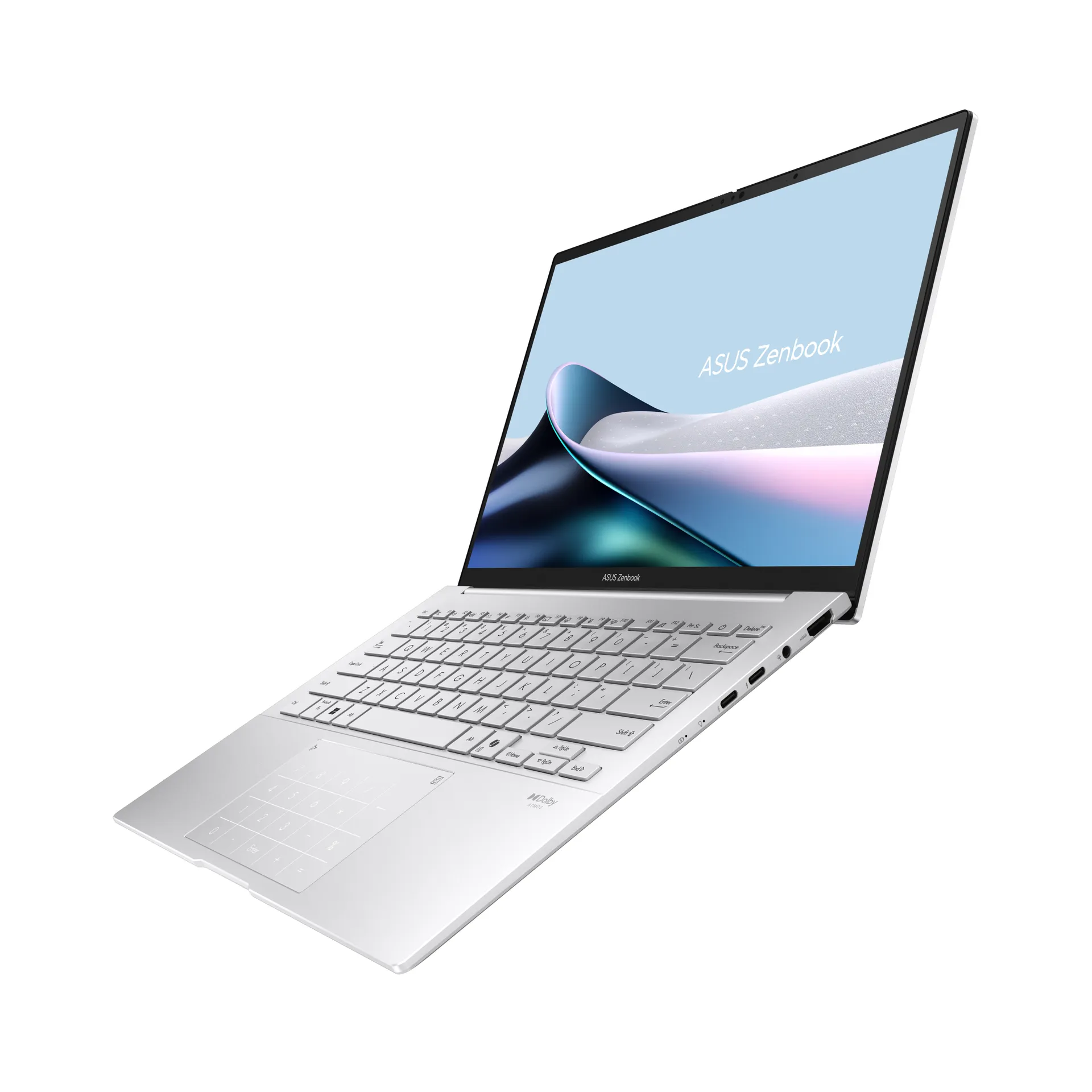 ASUS Zenbook 14 OLED UX3405CA-PP221W Intel Core Ultra 9 285H Laptop 35,6 cm (14") WQXGA+ 16 GB LPDDR5x-SDRAM 1 TB SSD Wi-Fi 7 (802.11be) Windows 11 Home Deutsch Silber – Bild 5
