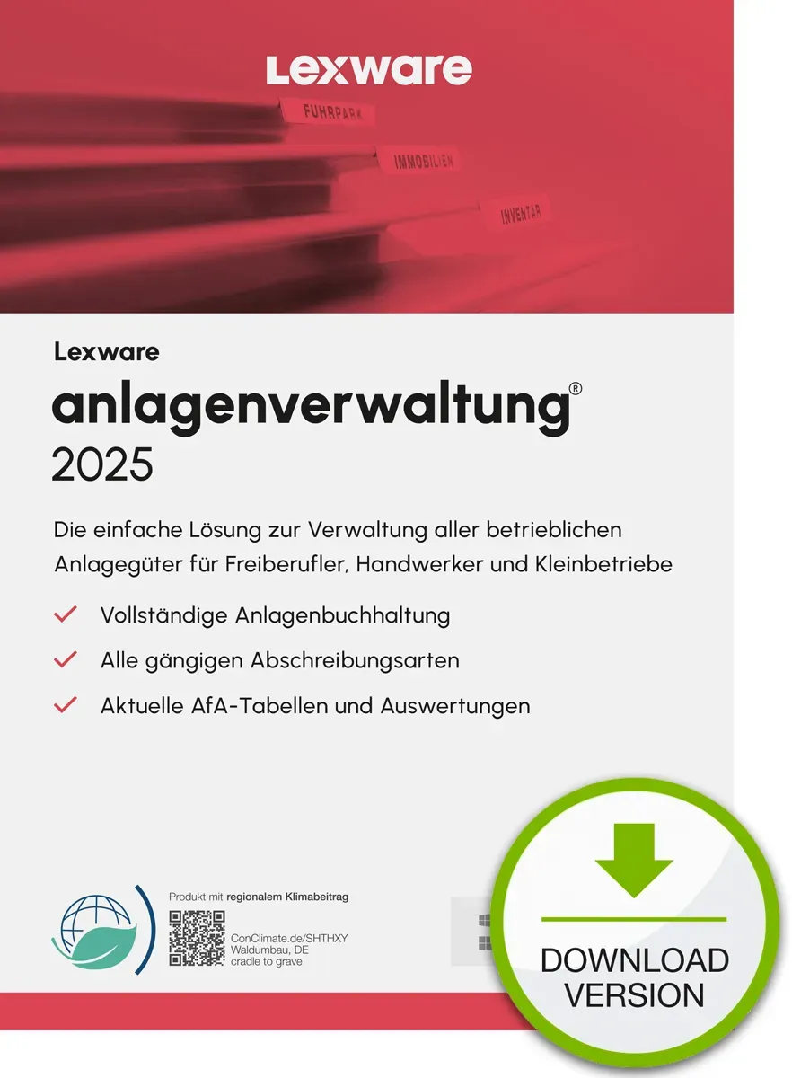 Lexware anlagenverwaltung 2025 Download Jahresversion (365-Tage) Lexware anlagenverwaltung 2025 Download Jahresversion (365-Tage)