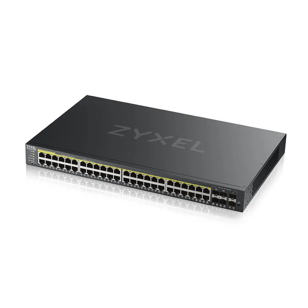 Zyxel GS2220-50HP-EU0101F Netzwerk-Switch Managed L2 Gigabit Ethernet (10/100/1000) Power over Ethernet (PoE) Schwarz – Bild 4