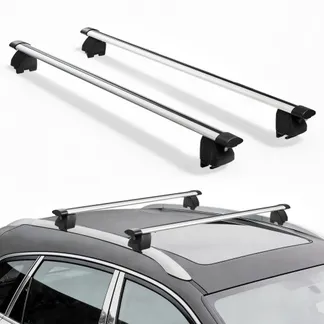 VEVOR 2 x Dachgepäckträger Querträger 75 kg Tragkraft, Abschließbare Dachträger für PKW SUV, Passend für Bündige Dachreling, 180-1035 mm Relingabstand, für Dachbox Kanu Fahrrad Transportkorb VEVOR 2 x Dachgepäckträger Querträger 75 kg Tragkraft, Abschließbare Dachträger für PKW SUV, Passend für Bündige Dachreling, 180-1035 mm Relingabstand, für Dachbox Kanu Fahrrad Transportkorb