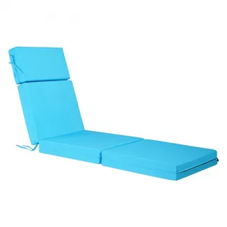 VEVOR Deckchair Auflagen, 1830x533x98 mm, Liegenauflagen für den Außenbereich, wasserabweisend & farbecht, Sonnenliegen-Kissen mit Bändern, dicke Terrassen-Liegepolster für Pooldeck, Meerblau VEVOR Deckchair Auflagen, 1830x533x98 mm, Liegenauflagen für den Außenbereich, wasserabweisend & farbecht, Sonnenliegen-Kissen mit Bändern, dicke Terrassen-Liegepolster für Pooldeck, Meerblau