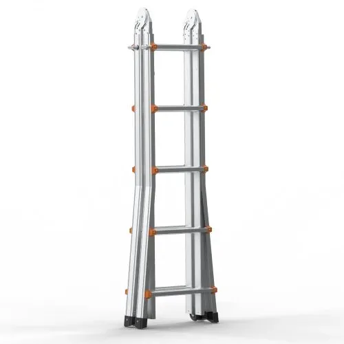 VEVOR Teleskopleiter mit A-Rahmen, 5120 mm, kompakte Aluminium-Ausziehleiter, multifunktionale, zusammenklappbare Wohnmobilleiter, für Hausaufgaben, Treppen, Innen- und Außendächer, 150 kg Tragkraft – Bild 10