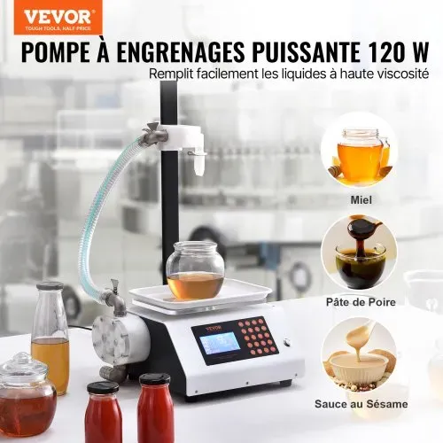VEVOR Abfüllmaschine 2 L/min Flüssigkeitsabfüllmaschine 50–5000 g Flaschenabfüllmaschine 315 x 260 x 175 mm Pastenfüllmaschine 120-W-Pumpe Automatisch Füllmaschine ideal für Wein Milch usw. VEVOR Abfüllmaschine 2 L/min Flüssigkeitsabfüllmaschine 50–5000 g Flaschenabfüllmaschine 315 x 260 x 175 mm Pastenfüllmaschine 120-W-Pumpe Automatisch Füllmaschine ideal für Wein Milch usw.