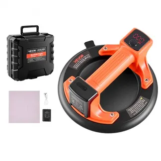 VEVOR Akku Saugheber, 203 mm Vakuum-Glassauger mit digitaler Anzeige für Saugkraft & Akkustand, 200 kg max. Hubkapazität, Fliesen-Saugnapf-Werkzeug zum Anheben von Fliesen, Granit (1er-Pack) VEVOR Akku Saugheber, 203 mm Vakuum-Glassauger mit digitaler Anzeige für Saugkraft & Akkustand, 200 kg max. Hubkapazität, Fliesen-Saugnapf-Werkzeug zum Anheben von Fliesen, Granit (1er-Pack)