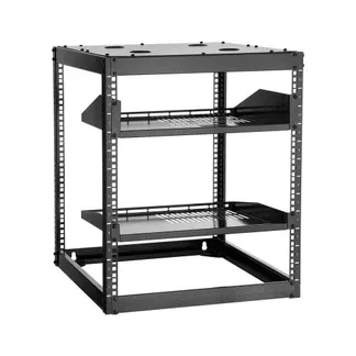 VEVOR 12U Open Frame Netzwerk-Rack, 585 mm Tiefe, Wandmontage oder als Stand-Server-Rack, 4-Pfosten-Konstruktion, mit belüfteten Regalen & Montagezubehör, für Netzwerk-IT-Geräte & AV-Ausrüstung VEVOR 12U Open Frame Netzwerk-Rack, 585 mm Tiefe, Wandmontage oder als Stand-Server-Rack, 4-Pfosten-Konstruktion, mit belüfteten Regalen & Montagezubehör, für Netzwerk-IT-Geräte & AV-Ausrüstung