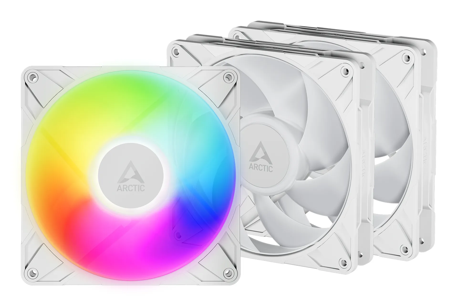 ARCTIC Freezer P14 Pro A-RGB (White) – 3 Pack 140 mm A-RGB PWM-Lüfter mit Kabelsplitter ARCTIC Freezer P14 Pro A-RGB (White) – 3 Pack 140 mm A-RGB PWM-Lüfter mit Kabelsplitter