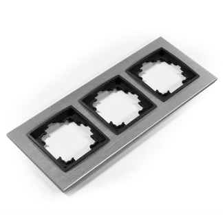 Rahmen McPower “Flair“, 3-fach, silbernes Aluminium Rahmen McPower “Flair“, 3-fach, silbernes Aluminium