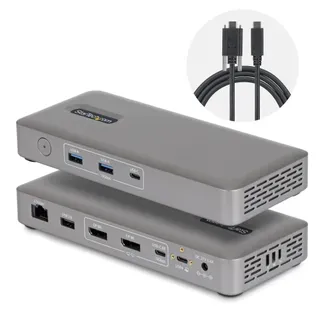 StarTech.com USB4 Dockingstation, treiberloser Dual 4K für macOS und Windows, Universelles USB-C Dock mit 100W Ladefunktion und 2,5GbE StarTech.com USB4 Dockingstation, treiberloser Dual 4K für macOS und Windows, Universelles USB-C Dock mit 100W Ladefunktion und 2,5GbE