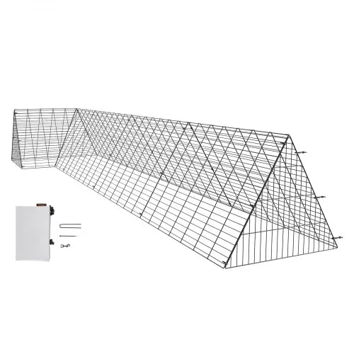 VEVOR Hühnertunnel, 400 x 100 x 61,5 cm (L x B x H) Hühnerkäfig für den Hof, tragbare Hühnertunnel für draußen mit Eckrahmen, Hühnerstall-Auslauf, geeignet für Hühner, Enten, Kaninchen VEVOR Hühnertunnel, 400 x 100 x 61,5 cm (L x B x H) Hühnerkäfig für den Hof, tragbare Hühnertunnel für draußen mit Eckrahmen, Hühnerstall-Auslauf, geeignet für Hühner, Enten, Kaninchen