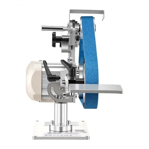 VEVOR Bandschleifmaschine 550 W, Bandschleifer mit 3 Stk. 762x25,4 mm Schleifbändern, 200-5000 U/min Verstellbarer Bandpolierer mit Dualmodi & Max. 21 m/s Bandgeschwindigkeit für Metallbearbeitung – Bild 10