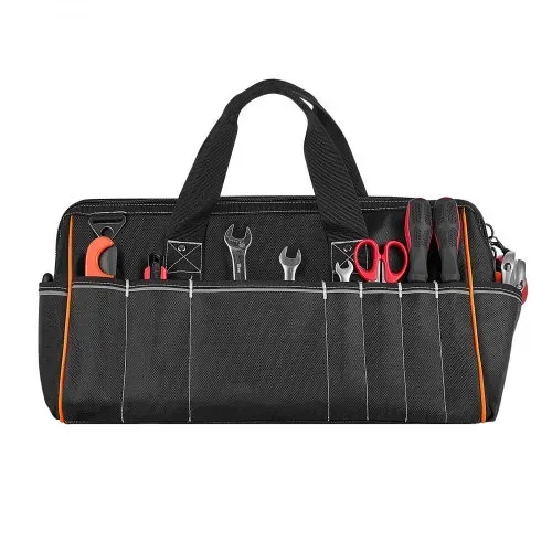 VEVOR Werkzeugtasche 51x25x28cm, Aufbewahrungstasche mit 14 Innen- & 19 Außenfächern, Wasserfester Werkzeug-Organizer aus Polyester mit Schultergurt & Reißverschluss, Werkzeugbeutel für Handwerker – Bild 9