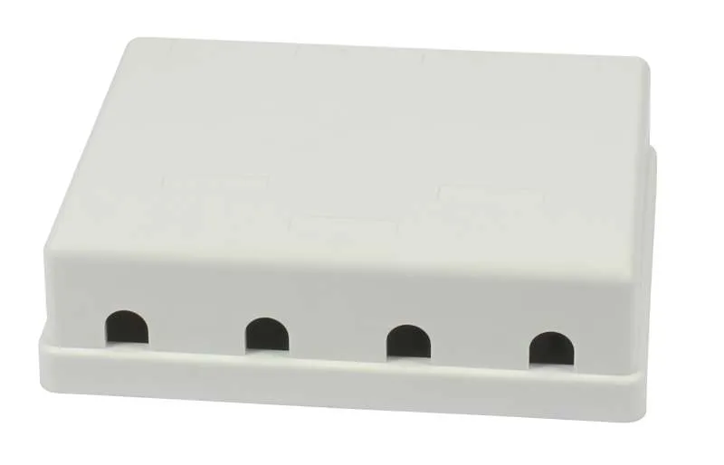 Keystone, Modulträger, Patchpanel für 4x TP-Modul, Aufputz, weiss(ABS), Synergy 21, – Bild 3