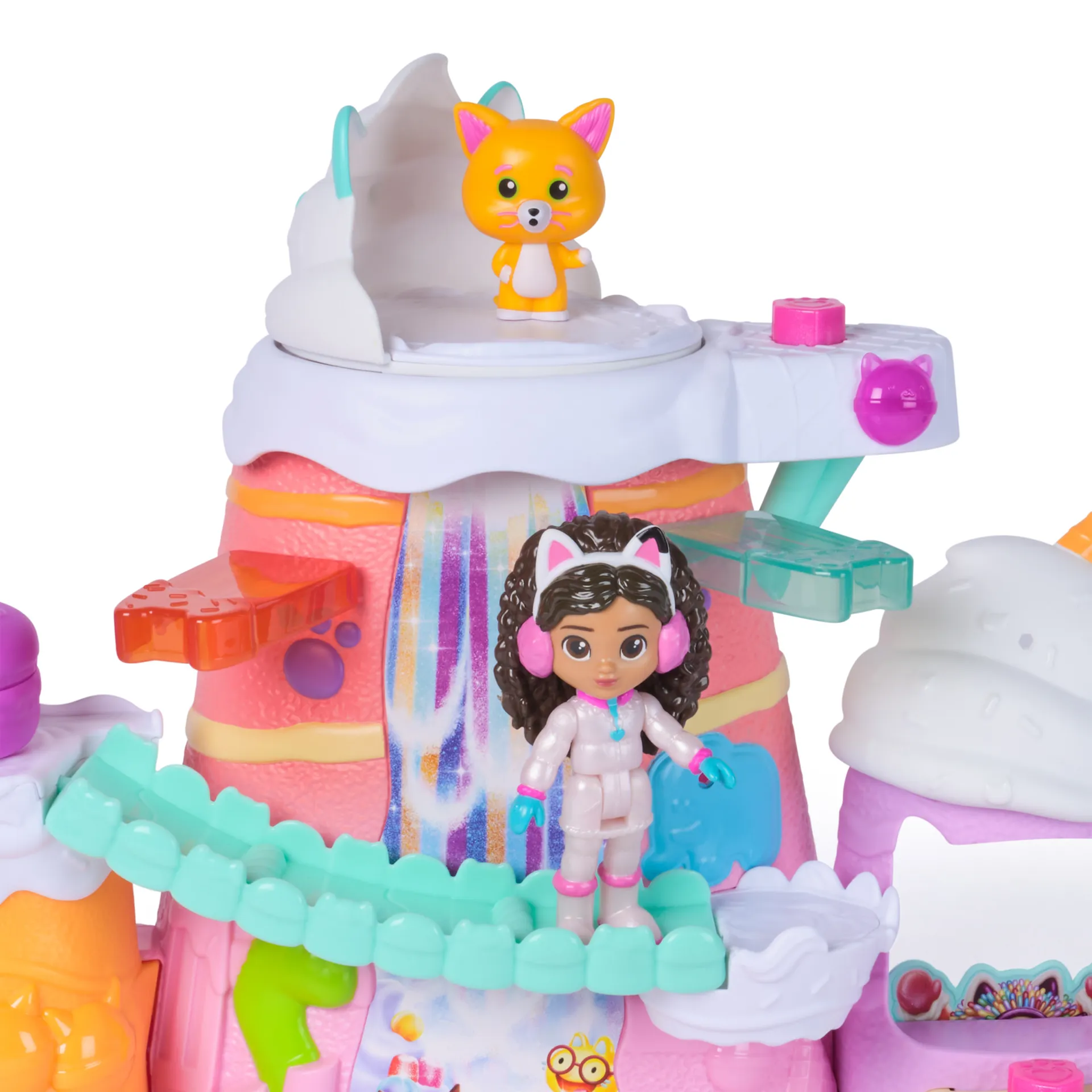 Gabby's Dollhouse DREAMWORKS : DER FILM - Zuckerguss-Gebirge Spielset, 12-teiliges Spielset mit Gabby Figur, Leopold & Puppenhaus-Zubehör – Bild 3