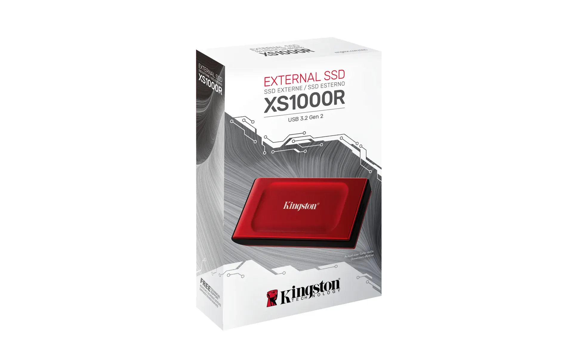 Kingston Technology 1TB Externe SSD XS1000 USB 3.2 Gen 2, Rot – Bild 5