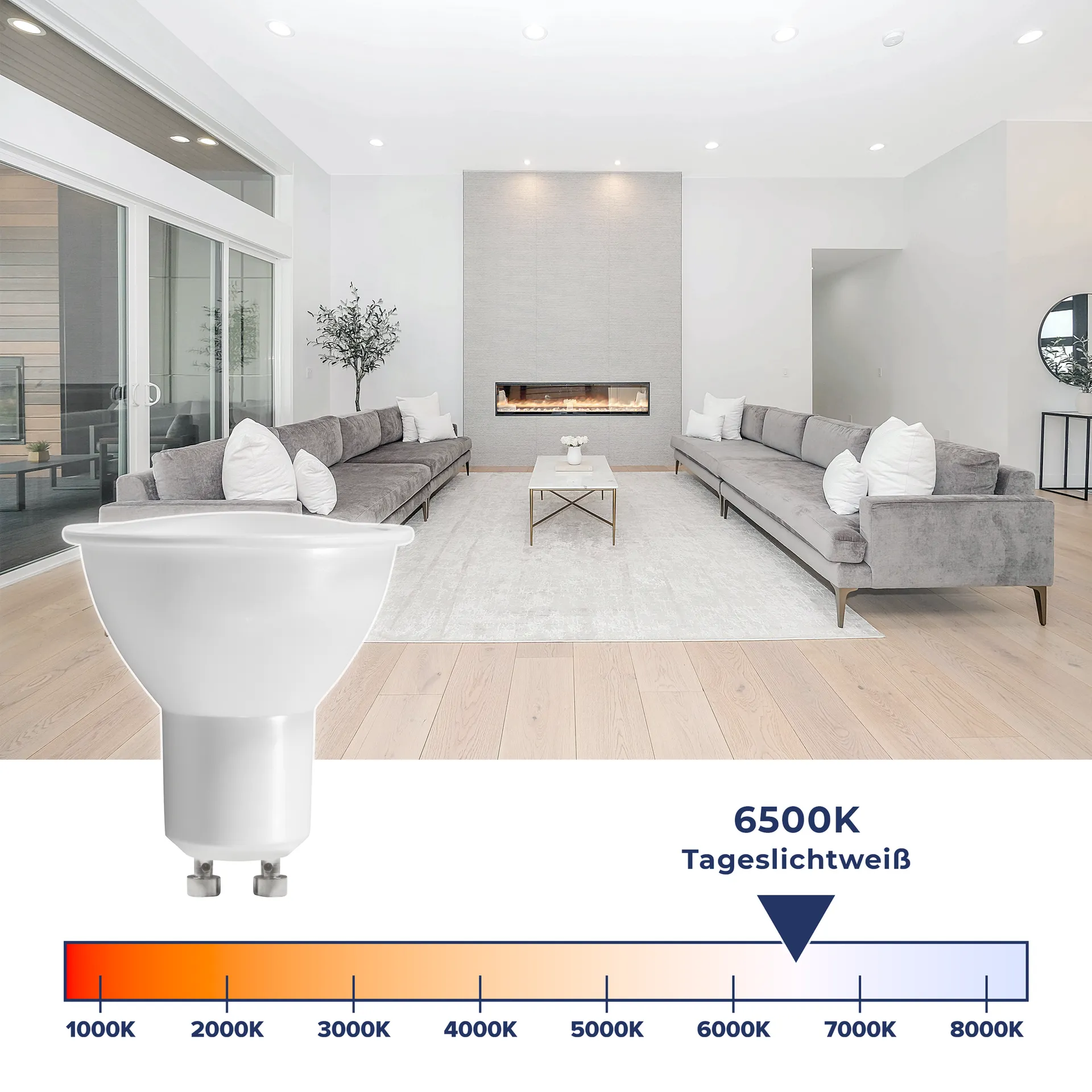 LED-Strahler McShine ''MS-60dimm'' 6W, 510lm, 6500K, tageslichtweiß, dimmbar – Bild 4