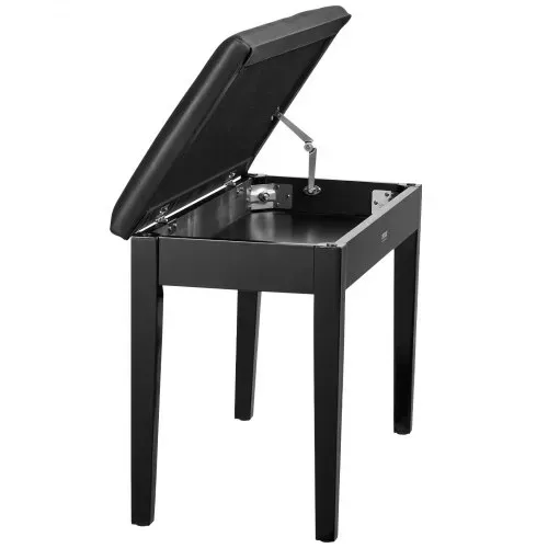 VEVOR Klavierhocker 750 x 355 x 490 mm, Klavierbank, Klavierstuhl mit hochdichter Polsterung, Ablagefach für Notenbücher, hölzerner Pianobank, Hockersitz, für Schminktisch und Wohnzimmer – Bild 10