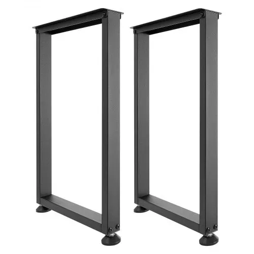 VEVOR Tischkufen aus Vierkantprofilen 2er-Set 450x740 mm, Tischuntergestell max. 1000 kg, Tischbeine, Möbelfüße, Tischgestell, Tischfüße für Schreibtische, Couchtisch, Esstische, Schwarz – Bild 10