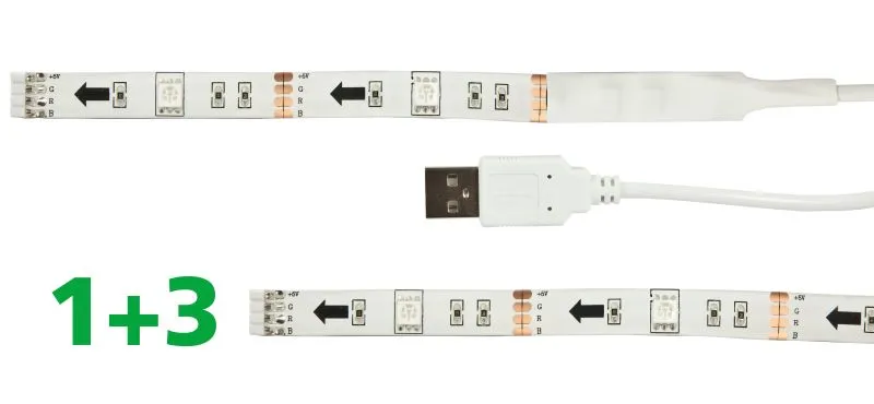 Synergy 21 LED Dekoline Flex Strip 36 RGB USB KOMPLETT Set – Bild 3