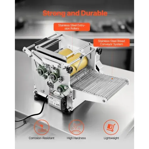 VEVOR elektrischer Tortillamaker, automatische Maschine zur Herstellung von Maistortillas mit Antihaftbeschichtung & zwei Formen (4 + 6 Zoll), für die Herstellung von Sopes Roti Pita Tortilla – Bild 4