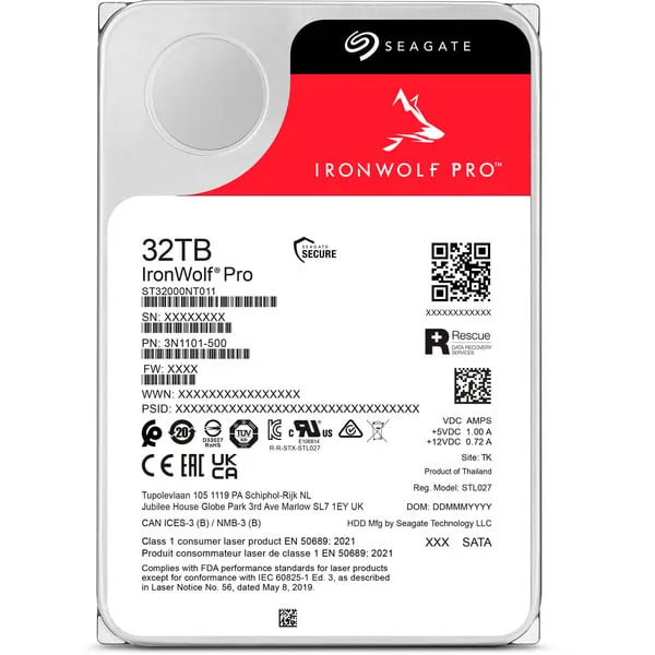 Seagate IronWolf Pro ST32000NT000 Interne Festplatte 32 TB 7200 RPM 3.5" Serial ATA III – Bild 4