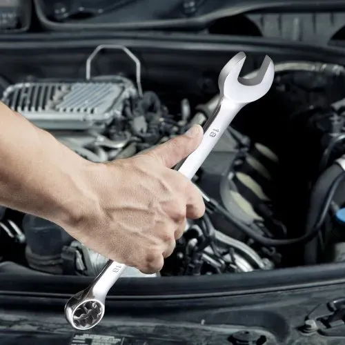 VEVOR Schlüsselsatz 25-teiliger Ratschenschlüsselsatz mit Rolltasche, Schlüsselsatz aus Karbonstahl metrisch 6 mm bis 32 mm, ideal für Haushalt Autoreparaturen Werkstatt Garage Notfall – Bild 7