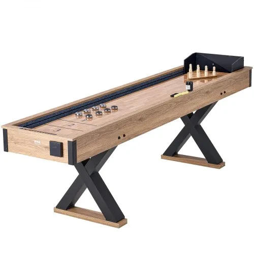 VEVOR Shuffleboard-Tisch 2 in 1 Shuffleboard Bowling-Kombispiel-Set 274cm VEVOR Shuffleboard-Tisch 2 in 1 Shuffleboard Bowling-Kombispiel-Set 274cm