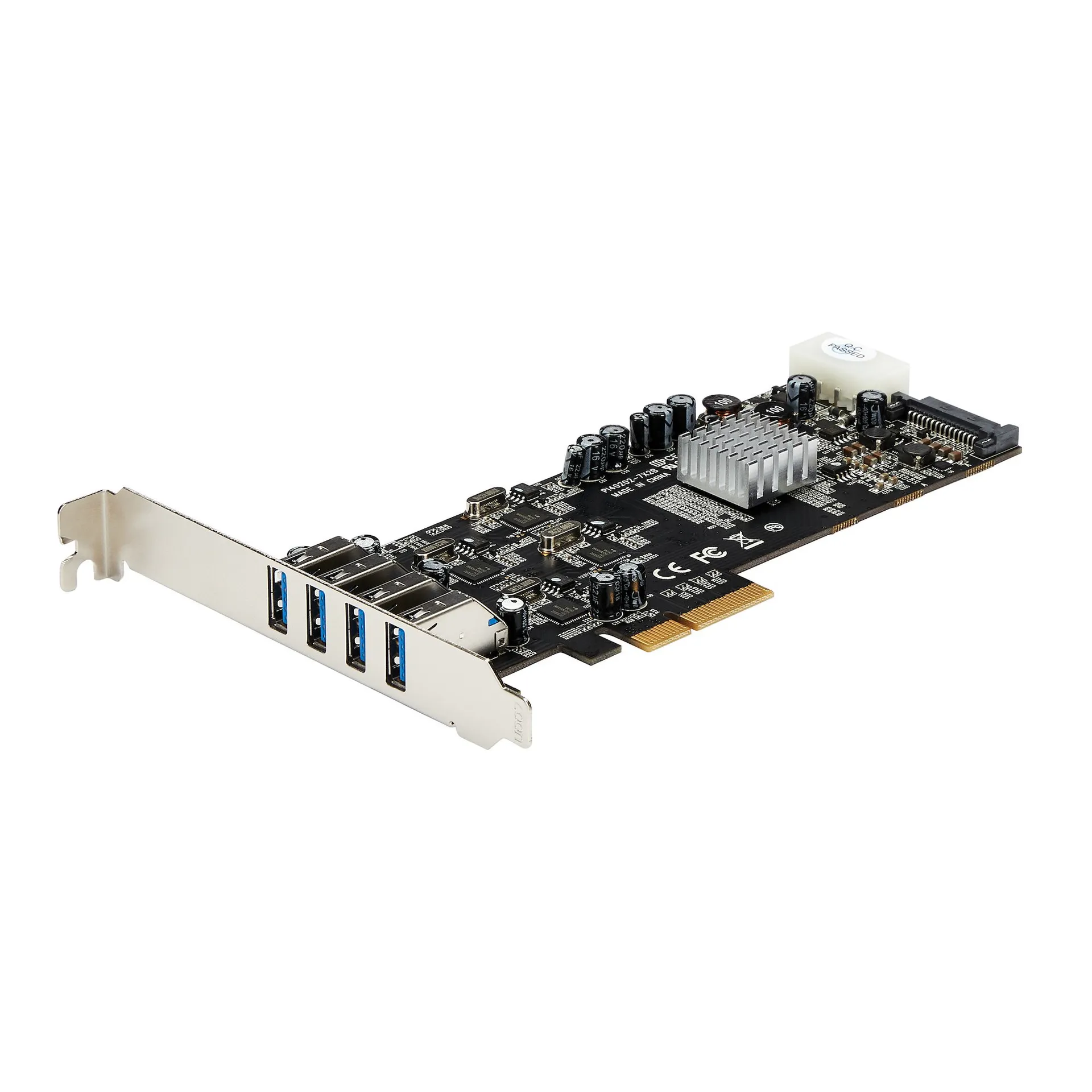 StarTech.com 4 Port USB 3.0 SuperSpeed PCI Express Schnittstellenkarte mit 4 5Gb/s Kanälen und UASP - SATA/LP4 Strom – Bild 4