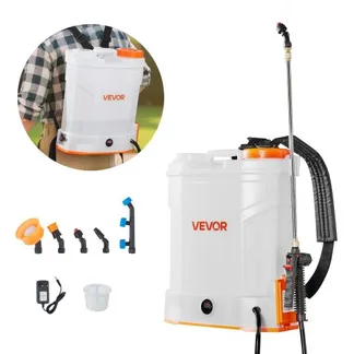 VEVOR Akku-Sprühgerät, 12 L, elektrischer Rücken-Drucksprüher, 2 einziehbare Stäbe und 5 Düsen, einstellbar 0–6 bar, 2 Stunden Laufzeit, tragbarer Pumpsprüher für Hof, Garten und Rasen VEVOR Akku-Sprühgerät, 12 L, elektrischer Rücken-Drucksprüher, 2 einziehbare Stäbe und 5 Düsen, einstellbar 0–6 bar, 2 Stunden Laufzeit, tragbarer Pumpsprüher für Hof, Garten und Rasen