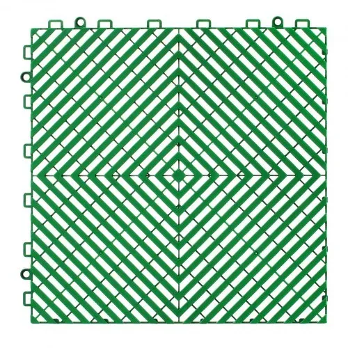VEVOR ineinandergreifende Drainagematte Duschmatte 31 x 31 cm modulares ineinandergreifende Bodenmatten, 50 Stk. Spleiß-Drainagematten, rutschfeste Drainage-Bodenfliesen, für Garage Garten Grün – Bild 10