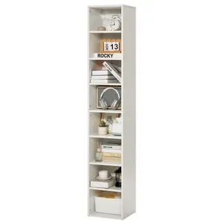 VEVOR Bücherregal mit 8 rechteckigen Fächern & höhenverstellbarem Regal, 180 cm hohe Standregal Aufbewahrungsregal aus Holz, Ausstellungsregal für Wohnzimmer Schlafzimmer Arbeitszimmer Weiß VEVOR Bücherregal mit 8 rechteckigen Fächern & höhenverstellbarem Regal, 180 cm hohe Standregal Aufbewahrungsregal aus Holz, Ausstellungsregal für Wohnzimmer Schlafzimmer Arbeitszimmer Weiß