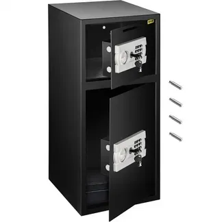 VEVOR Tresor mit Schlüssel Elektronikschloss Tresor 4MM mit Zahlenschloss 74 L, Tresor mit Starkem Eisen, Möbeltresor Elektronikschloss mit Hochbelastbaren Stahlkonstruktion VEVOR Tresor mit Schlüssel Elektronikschloss Tresor 4MM mit Zahlenschloss 74 L, Tresor mit Starkem Eisen, Möbeltresor Elektronikschloss mit Hochbelastbaren Stahlkonstruktion