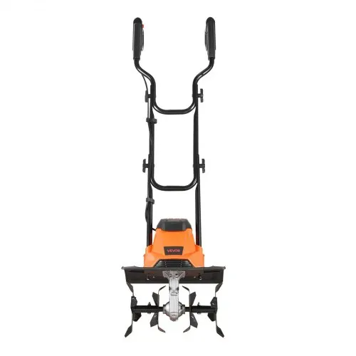 VEVOR Elektro Bodenhacke 36 cm Arbeitsbreite, 22 cm Arbeitstiefe, 1200 W Motorhacke, Bodenkrümler, Kultivator mit Stahlzinken & Klappbarem Führungsholm, Gartenfräse für Rasen-, Hof- & Gartenpflege – Bild 9