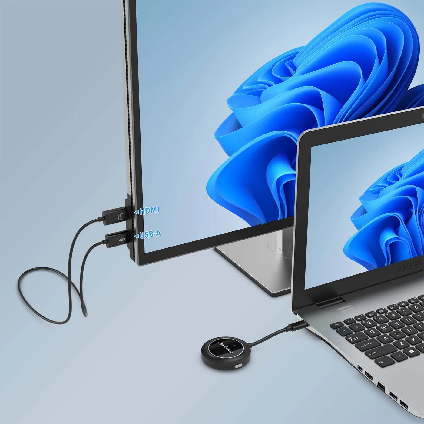 Manhattan 208420 Audio-/Video-Leistungsverstärker AV-Sender & -Empfänger Schwarz – Bild 2