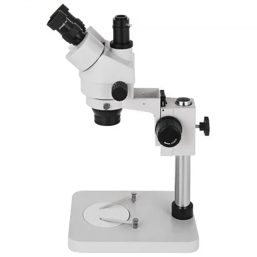 VEVOR 3.5X-90X Simul Focal digital Zoom Stereo Microscope Al-Zn-Legierung 360 Grad Drehbar Trinokulares Stereomikroskop Labor MikroskopKameraverbindung unterstützen justierbar Säulenständer Zubehör – Bild 10