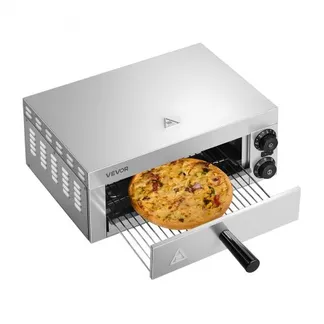 VEVOR Elektrischer Pizzaofen für Arbeitsplatten, 12 Zoll, 1500 W, mit Temperaturregelung und 0-60-Minuten-Timer, gleichmäßiger Backtechnologie und leicht zu reinigender Krümelschublade, ideal für gewerbliche und private Küchen VEVOR Elektrischer Pizzaofen für Arbeitsplatten, 12 Zoll, 1500 W, mit Temperaturregelung und 0-60-Minuten-Timer, gleichmäßiger Backtechnologie und leicht zu reinigender Krümelschublade, ideal für gewerbliche und private Küchen