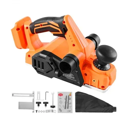 VEVOR Akku-Hobel, 82 mm Schnittbreite, 15000 U/min Elektrohobel für Holz mit bürstenlosem Motor, einstellbare Schnitttiefe für die Holzbearbeitung, kompatibel mit VEVOR 18-V-Akku (nur Werkzeug) – Bild 8