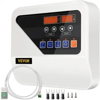 VEVOR 400V Sauna-Heizungssteuerung Saunaofen Digital Controller, Saunaofen Digital Controller Anzeige mit externer steuerung 25 x 22 x 7,6 cm Externe Digital Controller für Hotels und Fitnessstudios VEVOR 400V Sauna-Heizungssteuerung Saunaofen Digital Controller, Saunaofen Digital Controller Anzeige mit externer steuerung 25 x 22 x 7,6 cm Externe Digital Controller für Hotels und Fitnessstudios