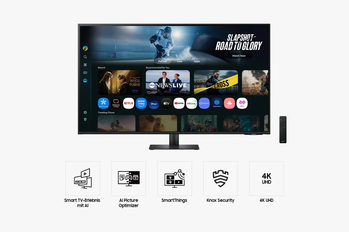 Samsung M7 43" Smart Monitor (M70F) 4K UHD 60Hz 4ms Vision AI – Bild 4